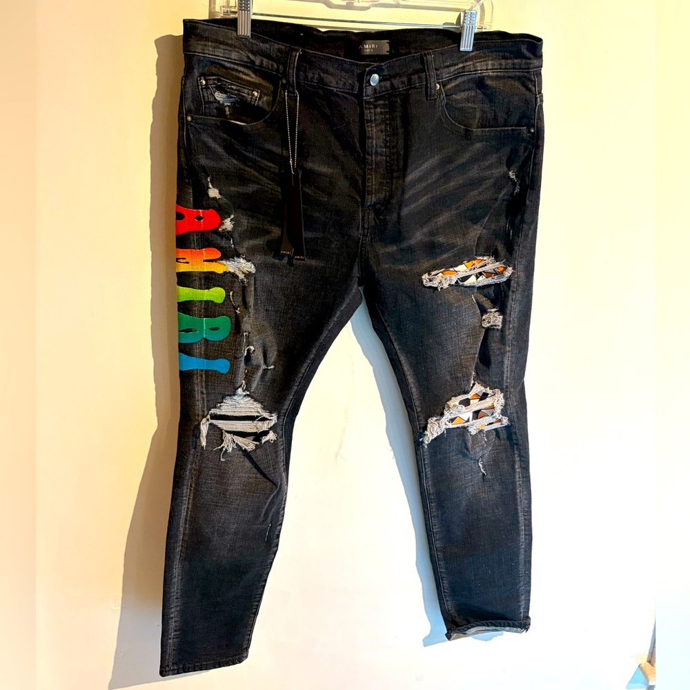 AMIRI rainbow pride pants NWT